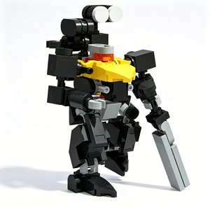 Combat Themed STEM Educational Assembly Bricks Set Type‑0 Soldier <b>Model</b> <b>D</b> Mecha Robot DIY Building Blocks Creative Toy For Gift - Product Image 5