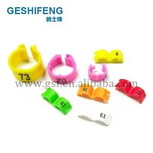 GQ-anillo colorido de pájaro canario, 2,7 MM, con número 1-100, listo para enviar desde China - Product Image 6