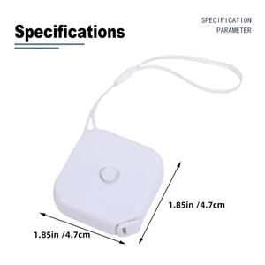 Promotional Gift Retractable Portable Lanyard Design Measuring 1.5M Plastic Mini <b>Tape</b> Measure With Logo - Product Image 4