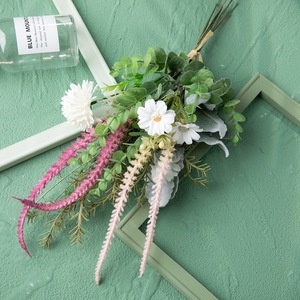 Bouquet de fleurs artificielles Elsa CF01255 en tissu tissé plastique, décoration d'intérieur, accessoires de mariage - Product Image 2