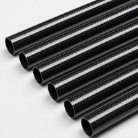 Pack économique TLL – Rouleau de tubes en fibre de carbone 3K, surface brillante, léger, pour kit de modélisme éducatif STEM