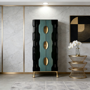 <span class=keywords><strong>Armoire</strong></span> de rangement haute en bois massif de luxe moderne <span class=keywords><strong>pour</strong></span> salon, avec design gain de place, <span class=keywords><strong>pour</strong></span> usage hôtelier - Product Image 3