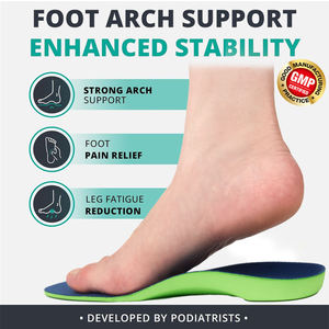 Plantar Fasciitis Insoles Orthopedic <b>Inserts</b> <b>for</b> Flat Feet Arch Support Fatigue Lower Back Pain Relief Non Odor Foam Cup Support - Product Image 5