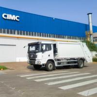 Camion compacteur de déchets CIMC 4x2 8CBM, camion de collecte de déchets hydraulique, camion de compression des ordures