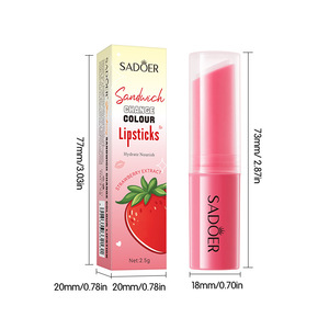 Bálsamo <span class=keywords><strong>Labial</strong></span> SADOER Nutritivo <span class=keywords><strong>con</strong></span> Cambio de <span class=keywords><strong>Color</strong></span> según el PH, Repara los Labios Agrietados, Sabor a Fruta Orgánica, Bálsamo <span class=keywords><strong>Labial</strong></span> <span class=keywords><strong>con</strong></span> <span class=keywords><strong>Color</strong></span> - Product Image 6