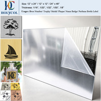 Feuille de plastique ABS bicolore avec gravure laser argent/noir, finition métallique chromée brossée, double couche, deux niveaux