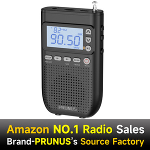 <span class=keywords><strong>Radio</strong></span> AM <span class=keywords><strong>FM</strong></span> Portátil Directo de Fábrica, Batería Recargable de 2000mAh, Pantalla LED, Linterna, Temporizador de Apagado, Reloj Despertador, Altavoz - Product Image 1