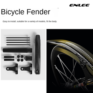 Guardabarros para Bicicleta de Carretera ENLEE EN820, Diseño Melon Cart, para Bicicleta de Gravel, Liberación Rápida, Placa de Lluvia Extendida Ajustable, <span class=keywords><strong>700C</strong></span>, Eliminación de Barro - Product Image 2