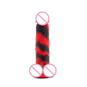 Produtos adultos do sexo 8.2 inch silicone borracha líquida soft dildo sex toys para as mulheres