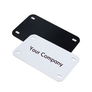 Plaque d'impression métallique en aluminium pour sublimation, blanche, vierge, 6 pouces (30x15cm), livraison rapide, pour décoration personnalisée de voiture - Product Image 1