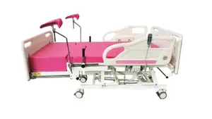 ICU Electric Bed Durable Plastic 1 Year Warranty 5 Functions Medical Bed For Patient Ward