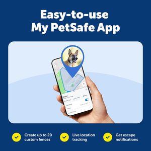 ปลอกคอสุนัข PetSafe Guardian GPS สีดำ แบบชาร์จไฟได้ ไร้สาย สำหรับสุนัขพันธุ์กลาง ครอบคลุมพื้นที่ 3/4 เอเคอร์ - Product Image 3