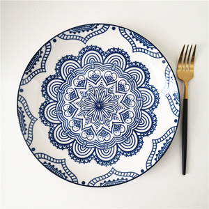 Ensemble <span class=keywords><strong>de</strong></span> table en céramique Offre Spéciale 18 pièces ensemble <span class=keywords><strong>de</strong></span> <span class=keywords><strong>vaisselle</strong></span> imprimé motif bohême bleu <span class=keywords><strong>pour</strong></span> <span class=keywords><strong>6</strong></span> <span class=keywords><strong>personnes</strong></span> - Product Image 2