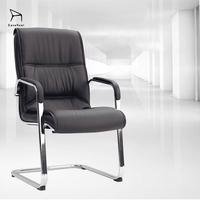 Chaise de bureau de loisirs pour fournisseur, avec structure métallique robuste et coussin moelleux, idéale pour le bureau à domicile