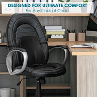 Coussin de soutien lombaire pour chaise de bureau, voiture, chaise de jeu, soulagement de la douleur dorsale, coussin en mousse à mémoire de forme, dossier ergonomique orthopédique
