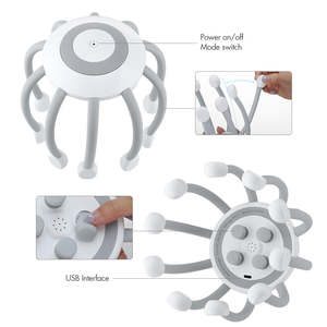 रिचार्जेबल सिर मालिश आराम मस्तिष्क नसों और सिर दर्द से राहत के लिए - Product Image 6