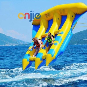 Bateau de sport nautique à double rangée de 10 places, bateau <span class=keywords><strong>banane</strong></span> gonflable à double rangée en PVC épais, jeu de remorquage <span class=keywords><strong>aquatique</strong></span> gonflable - Product Image 1