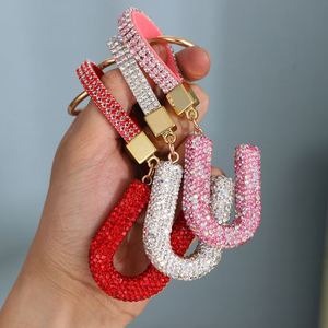 Llavero de Aleación de Moda 2026 con Colgante de Diamantes y 26 Letras - Regalo Premium para Decoración de Bolsos y Coches - Product Image 6