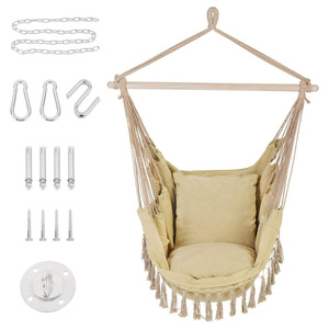 Jardín <span class=keywords><strong>Patio</strong></span> Macrame hamaca colgante columpios para adultos interior - Product Image 5
