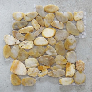 Trắng Phẳng Nhựa Sông Lưới Lát Cobble Và Sỏi Đá Trên <span class=keywords><strong>Net</strong></span> - Product Image 4