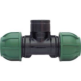 40x1 \ "1/4x40-10 PN Plástico agrícola 90 ° TEE Apriete Derivación de rosca hembra Ø mm 90 ° TEE Apriete Derivación de rosca hembra - Product Image 2