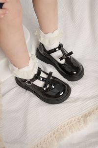 Zapatos Escolares de Verano al por Mayor para Niñas, de Cuero Negro con Lazo, para Viaje - Product Image 2