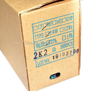 Résistance <span class=keywords><strong>2K2</strong></span> 2,2 kΩ 0,25 W 1/4 W 1 % à film de carbone - Product Image 4
