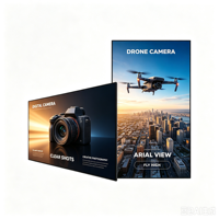 Affichage publicitaire numérique commercial mural à cadre ultra-fin, haute luminosité, écran LCD 4K UHD pour hall de centre commercial