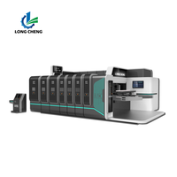 Automatic Cardboard Flexographic Printing Slotting Rotary Die Cutting Machine Pizza Box Making Machine