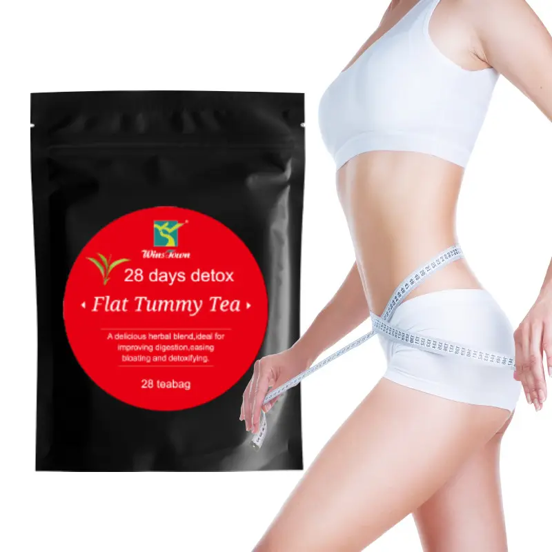 Chinese herbal pure natural 28day detox slimming tea flat tummy tea