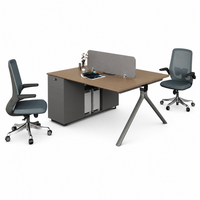 Table de direction moderne et durable - Entièrement fonctionnelle avec câblage double face haut de gamme et bois écologique