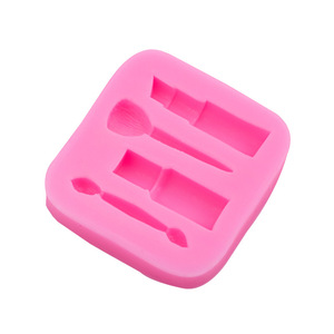 Moule en silicone 3D rectangulaire classique pour décoration de gâteaux et fondants, idéal pour le maquillage, les crayons à sourcils, les rouges à lèvres, les parfums et les éponges de maquillage. - Product Image 3