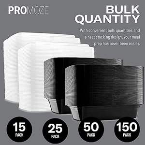 Chinese Manufacturer Wholesale Microwave MFPP Take Out Food Packaging Plastic <b>Meal</b> <b>Prep</b> Hinged to Go Container for Restaurant - Product Image 3