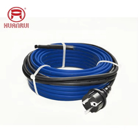 Cable calefactor de potencia constante con certificado CE HUANRUI PHC para calefacción de tuberías residenciales y techo y canalón anticongelante para derretir nieve