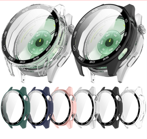 Custodia in Vetro + PC per Huawei <span class=keywords><strong>Watch</strong></span> <span class=keywords><strong>GT</strong></span> 6 46mm 41mm GT6 Pro Protezione Schermo in Vetro Antigraffio con Scala Paraurti Protettivo in PC Rigido - Product Image 2