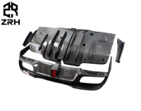 Diffuseur de pare-chocs arrière en fibre de carbone style IMP pour Mercedes Benz W205 C63