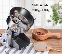 Nouvelle machine à moudre les céréales de 2000g ou 2500g, broyeur de nourriture sèche, machine à écraser les poudres pour les céréales, les épices, appareil de cuisine