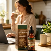 Complément alimentaire liquide aux champignons en gouttes 60 ml Marque Blanche – Mélange de champignons pour un soutien nutritionnel quotidien