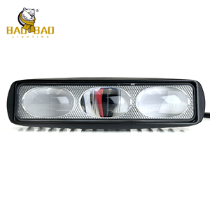 BAOBAO 30 Watts Rouge Polic Lumières 24V 3570 Puces En Aluminium Étanche Pare-chocs Avant Lumières et Feux D'avertissement pour Chariots Élévateurs - Product Image 3