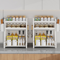 Étagère de rangement rotative pour épices de cuisine en gros, étagère de rangement pour ustensiles de cuisine, étagère de rangement pour tasses de salon à domicile