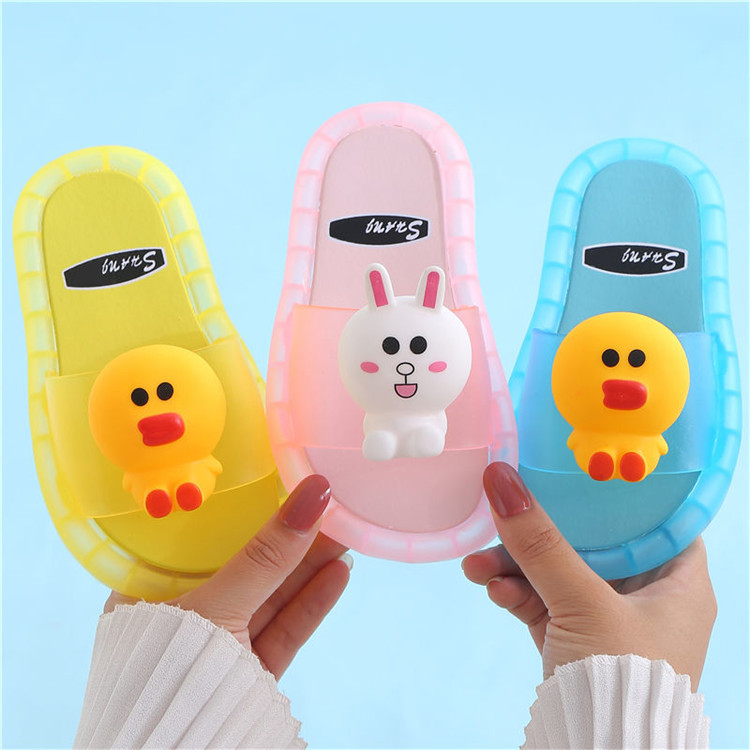 2021 Footwear Luminous Jelly Summer Children's Slippers Beach Sandals Kids Slippers Cartoon