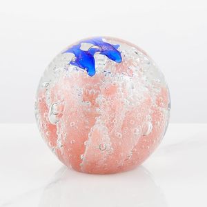 Bola de Cristal Soplada a Mano con Diseño de Ola Oceánica, Figura Decorativa para el Hogar, Pisapapeles Coleccionable, Regalo para Exhibición en Estantes de Oficina - Product Image 1