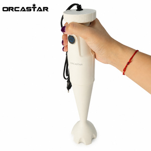 Mixeur Plongeant Électrique ORCASTAR 300W, 4 Lames, Robot Culinaire, Commande par Bouton Poussoir, Lames en Acier Inoxydable, Corps en PP - Product Image 4