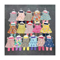 Ensemble Barboteuse Bébé 3 en 1 Nouveau-né Fille avec Bandeau, Jupe et Pantalon, Promotion Tissu Coton à Imprimé Floral
