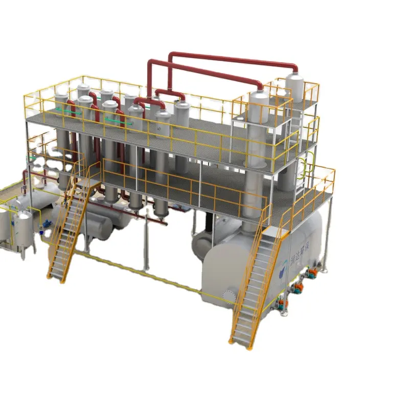 Industrial Distillation System With Waste Diesel Oil