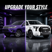 Kit de carrosserie de conversion style Tundra 2021 pour Toyota Hilux Revo Rocco 2016-2021 Pickup 4x4 Modification extérieure