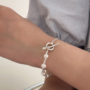 Pulsera de Plata de Ley S925 con Perlas Ruitai, Grado AAA, para Uso Diario - Product Image 1