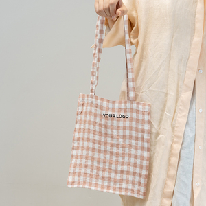 Bolso de mano de lino sencillo de gran capacidad con logotipo personalizado ecológico, bolso de mano de lona de lino para compras orgánicas con embrague - Product Image 4