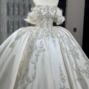 Wx114 Wedding Dresses Bridal Ball Gowns Luxury Design Lace Sparkly Rhinestones For Brides Customize Size Jancember - Product Image 5