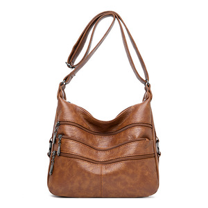 Nuevo bolso de marea para mujer, bolso cruzado de un solo hombro de cuero suave, bolso informal de temperamento pequeño cuadrado de gran capacidad para madre - Product Image 1